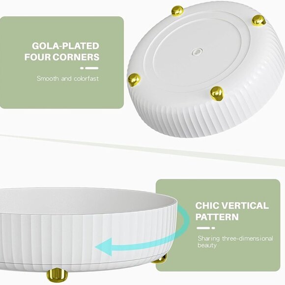 NEW Bathroom Organizers and Storage,Rotating Makeup Organizer Tray for Perfume - Picture 5 of 8